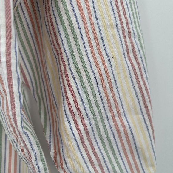 Brooks Brothers Rainbow Striped Long Sleeve Button Down Original‎ Polo Shirt XL - Picture 5 of 10